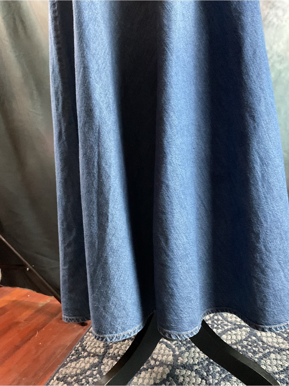 Vintage Ralph Lauren Denim A-Line Maxi Skirt - Picture 4 of 6